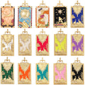 Enamel Tarot Cards Focal Mega PendantNew 18K Real Gold Plated Shell DIY Jewelry Accessories for Bracelets Necklaces Making M07