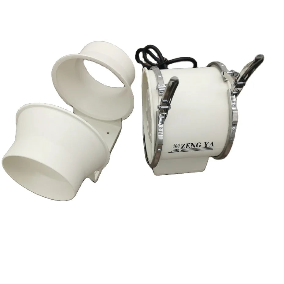 5\" Plastic Inline Duct Fan with 2-Speed Mixed Flow for HVAC Systems Parts
