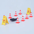 Mini Plush Soft Educational Traffic Road Toys Training Roadblock Signs for Doll House Decoration