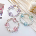 Wholesale Cute Bear Shape 3 Colors Hair Ring Hair Ties Small Rubber Band Hair Rope Ponytail for Girls