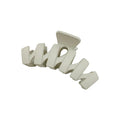 Flytop 11.5CM Frosted Solid Color Wavy Grip Lightweight Plastic European-American Style Thick Hair Decorative Hair Claw Clips