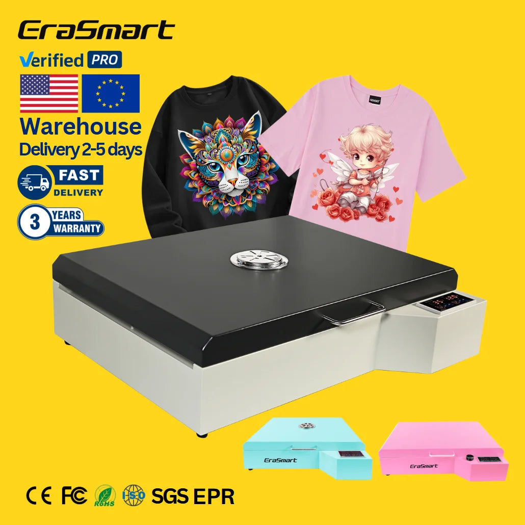 Free Shipping Free Taxes EraSmart Customized Size Pet Film Dryer Heating Drying DTF Curing Oven Machine A2 A3 A4 DTF Oven