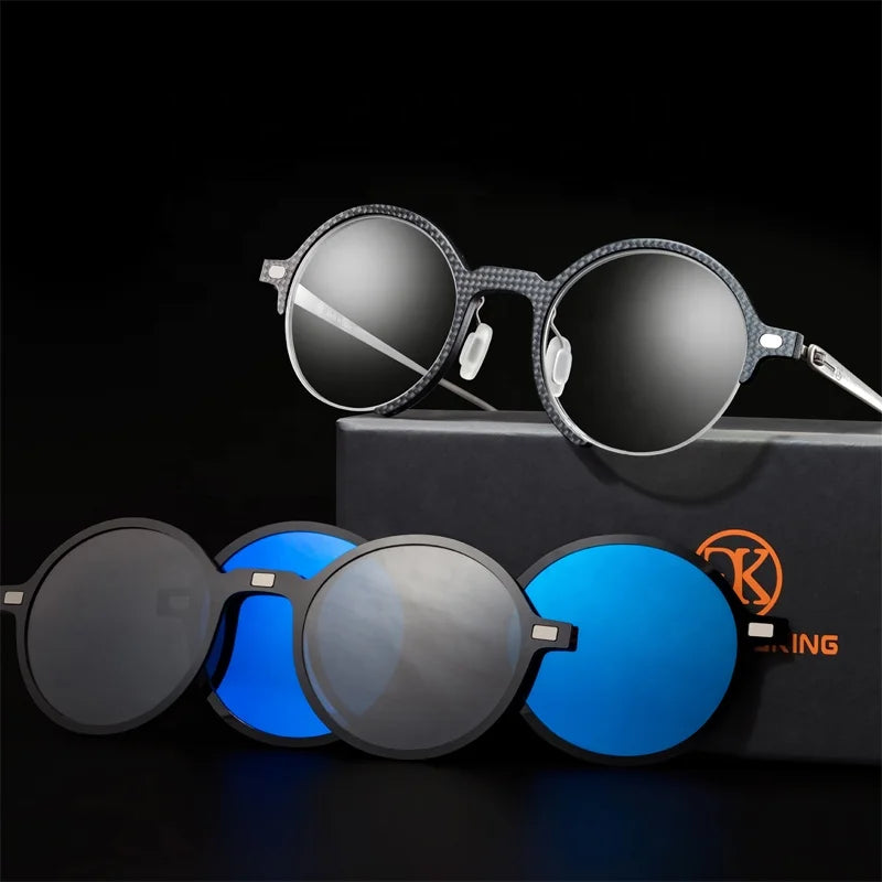 UTOP Design Patent Clip on Glasses Custom High-quality Polarized Sunglasses Titanium and Carbonf Fiber Optical Eyeglasses Frames