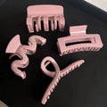 Summer New Cream Pink Acrylic Back Head Hairpin Head Ornament Hair Claw Catch Clips Shark Clip