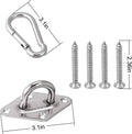 Stainless Steel Accessary Hammock Hooks Heavy Duty with Screw Bolts  M8 1000 Lbs Capacity Use for Hammock Chairs