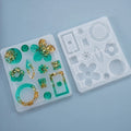 Resin Jewelry Molds Epoxy Resin Earring Molds for Jewelry Making Silicone Molds Earring Molds for Epoxy Pendant Earrings Making