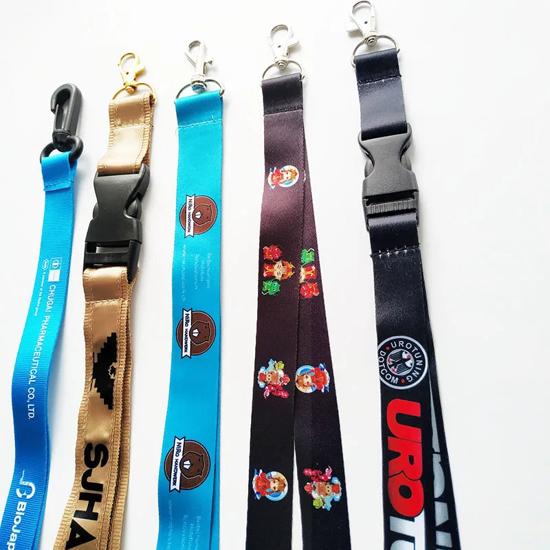 Custom Breakaway Sublimation Keychain Lanyards with Logo Custom Polyester Lanyard