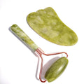 HZ Best Wholesale Facial Jade Roller Massage Xiuyan Jade Roller Gua Sha Set