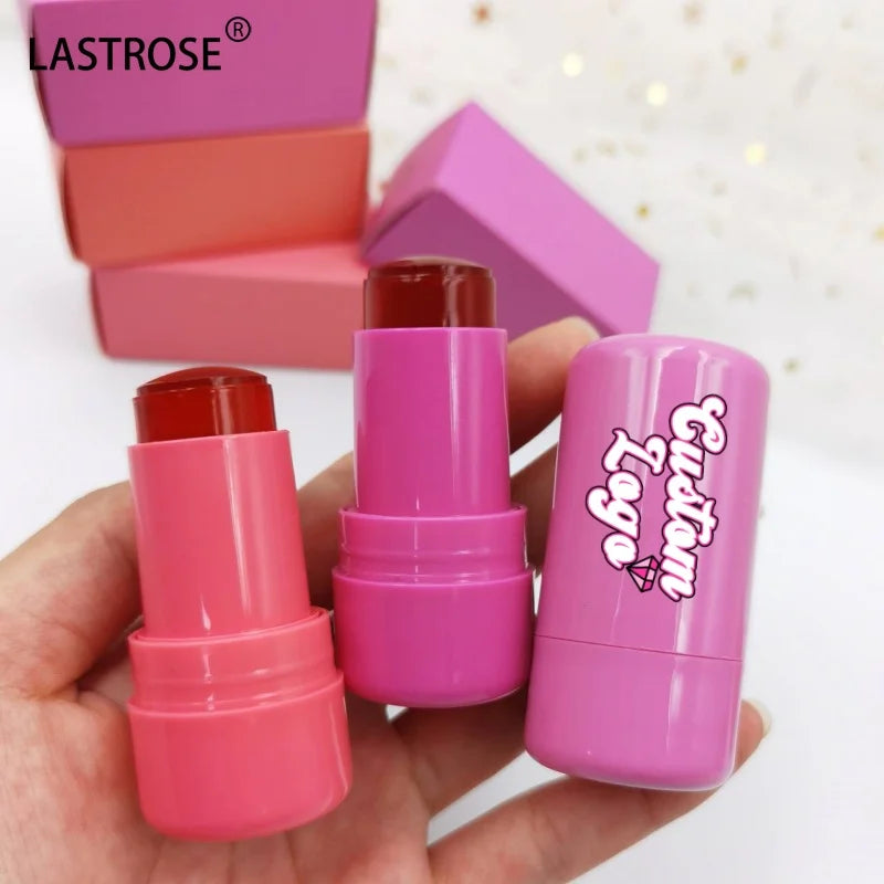 Cool Water Pigment Long Lasting Cruelty Free Makeup Blush Private Label Lip and Cheek Tints Vegan Face Cosmetic Pink Blush Stick