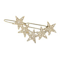Hot Sale Luxury Metal Star Hair Clip Custom Large Pearl Design for Women Mixed Jewelry Hairpins