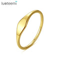 SP-LAM Trendy Rings Stainless Steel Metal Gold Plated Trending Summer Style Thin Ring for Women MegaBDM