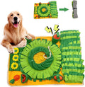 Large Pet Dog Foraging Mat Smell Training and Squeaky Carrot Dog Toy Slower Feeder Mat Interactive With Suction Cups