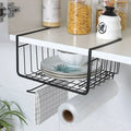 New Creative Home Kitchen Multi-functional Cabinet Hanging Basket Cupboard Basket Hanger Metal Closet Hanging Storage Racks