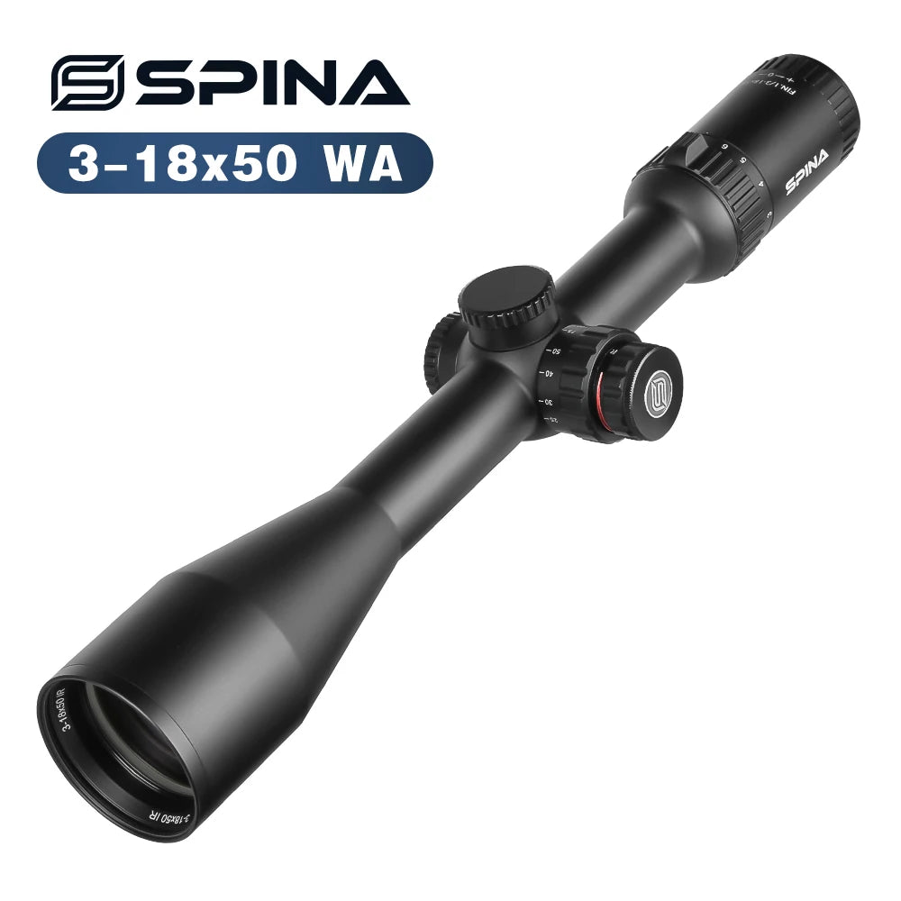 3-18x50 WA SF Tactical Spotters Scope Long Range Hunting Illuminated Aluminum Alloy 30mm FMC Coated Shockproof Waterproof Wide