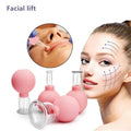 Professional Pink Face Lift Vacuum Facial Cupping Therapy Massager Facial Cupping Cups