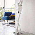 PVC Metal Vacuum Cleaner Holder Bracket Floor Stand with Storage Brush Shelf Bag Hanger Hanging Rack for Bathroom Use