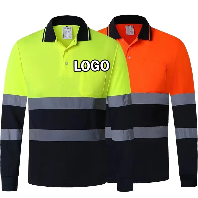 Custom Logo Polyester Safety Clothing High Reflective Waterproof Work Wear Reflective Vest Jacket Workwear Uniforms