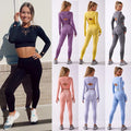 New Fitness Apparel Brands Seamless Yoga Pants Praviate Label Crop Top Leggings Womens Gym Wear Sets