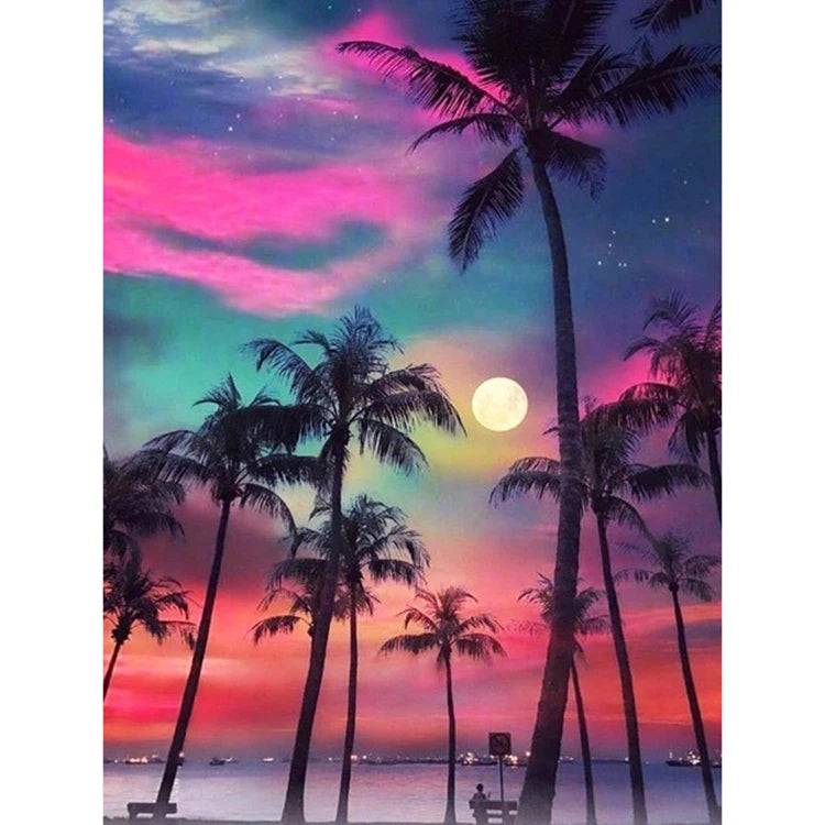 Chinese Factory Wholesale Custom Classic Printed Diy Landscape 5D Diamond Painting Kits Adults Scenery Acrylic Mosaic Wall Art