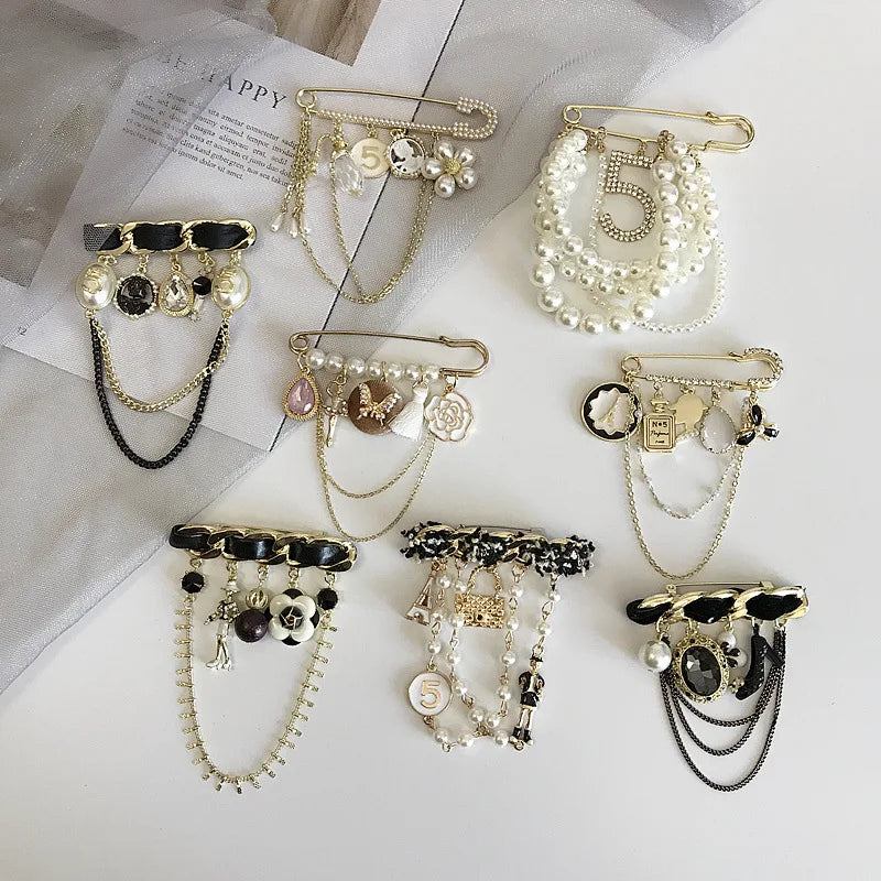 Fashion Inspired Designer Brooches Jewelry Famous Brand Double GG CC Letter Custom Luxury Broches CC Pin Brooch Women
