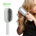 New Arrival Self Cleaning Hair Brush Hair Scalp Comb One-Key 3D Air Cushion Massager Brush for Women