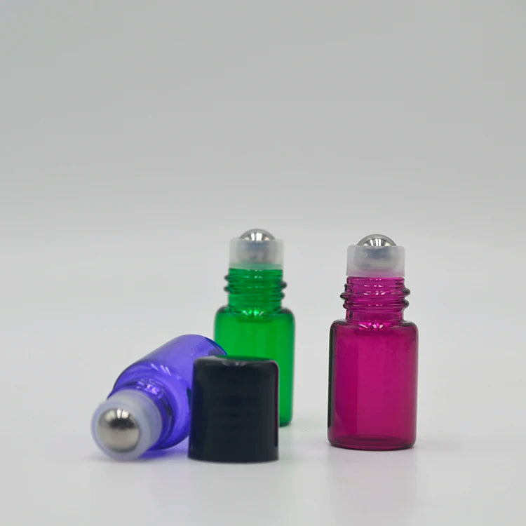 Factory Sale Custom Color Small Size Roller Ball Bottle 2ml MINI Roll on Bottle for Essential Oil