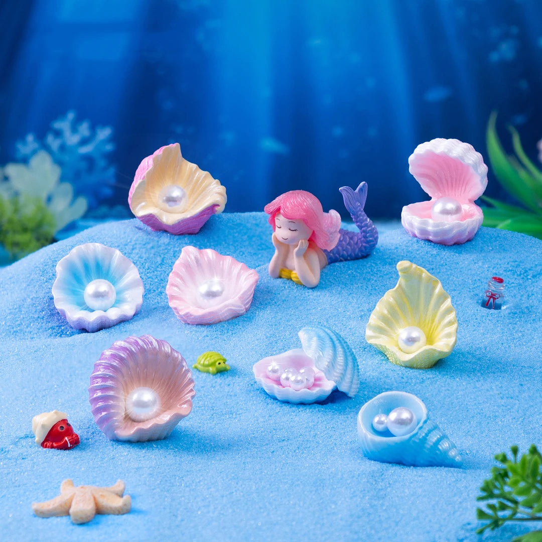 New Fish Tank Micro Landscape DIY Decorations Accessories Ocean Shell Pearls Small Ornaments for Hair Clip Jewelry Making