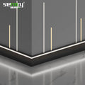 Aluminum Alloy LED Skirting Board Baseboard Wall for Hotel Use-Durable Rot Resistant Contemporary Design