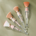Portable Travel 4-in-1 3-in-1 Multi-function Professional Makeup Brush Set Synthetic Hair Plastic Handle for Face Concealer