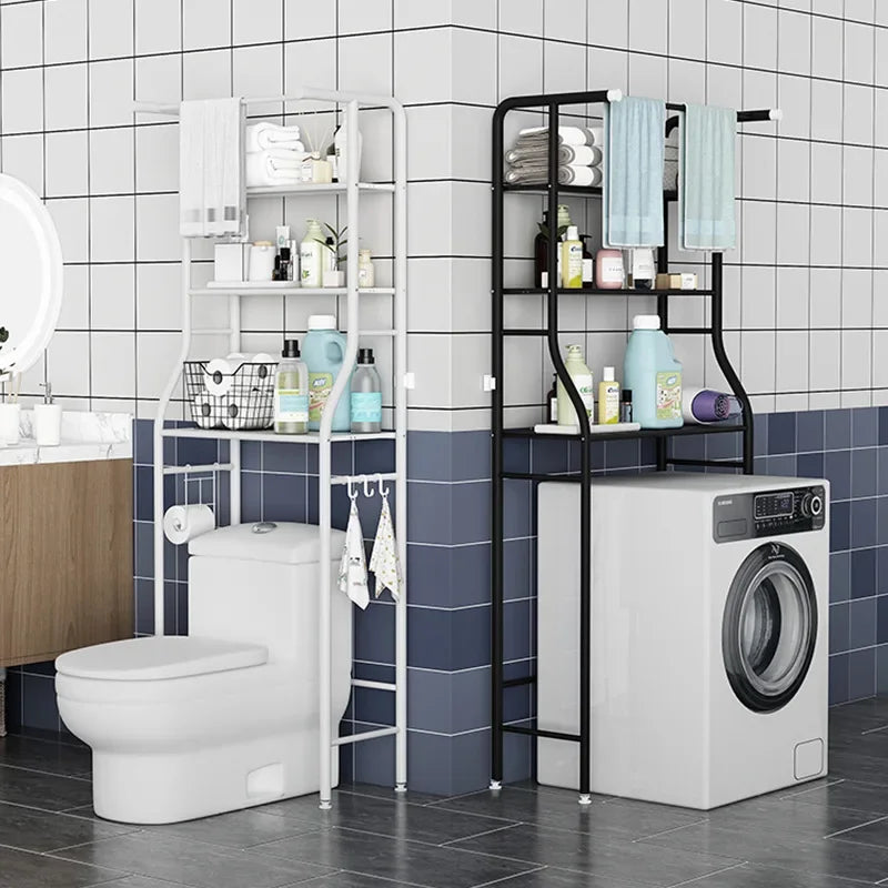 Toilet Rack Metal Bathroom Pole Shower Storage Rack Holder Bathroom Storage Rack Organizer
