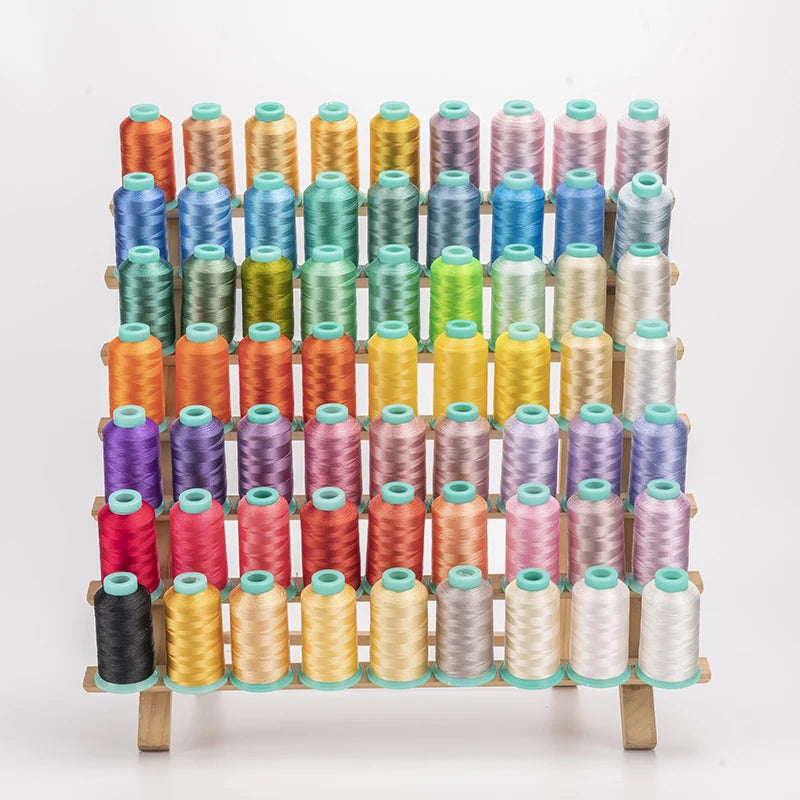 SAKURA 120D/2 100% Polyester Filament Embroidery Thread 4000Y Abrasion-Resistant for Hand Knitting & Embroidery Machine Use