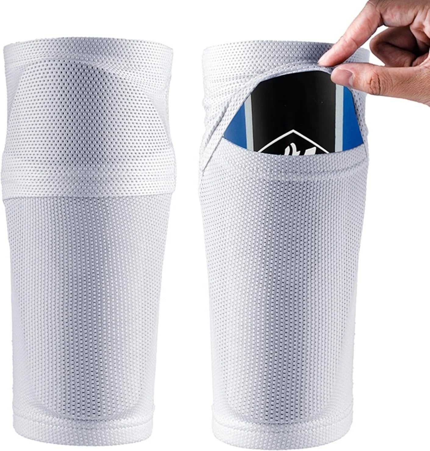 Youth Teenager Compression Soccer Shin Guard Sock with Pocket