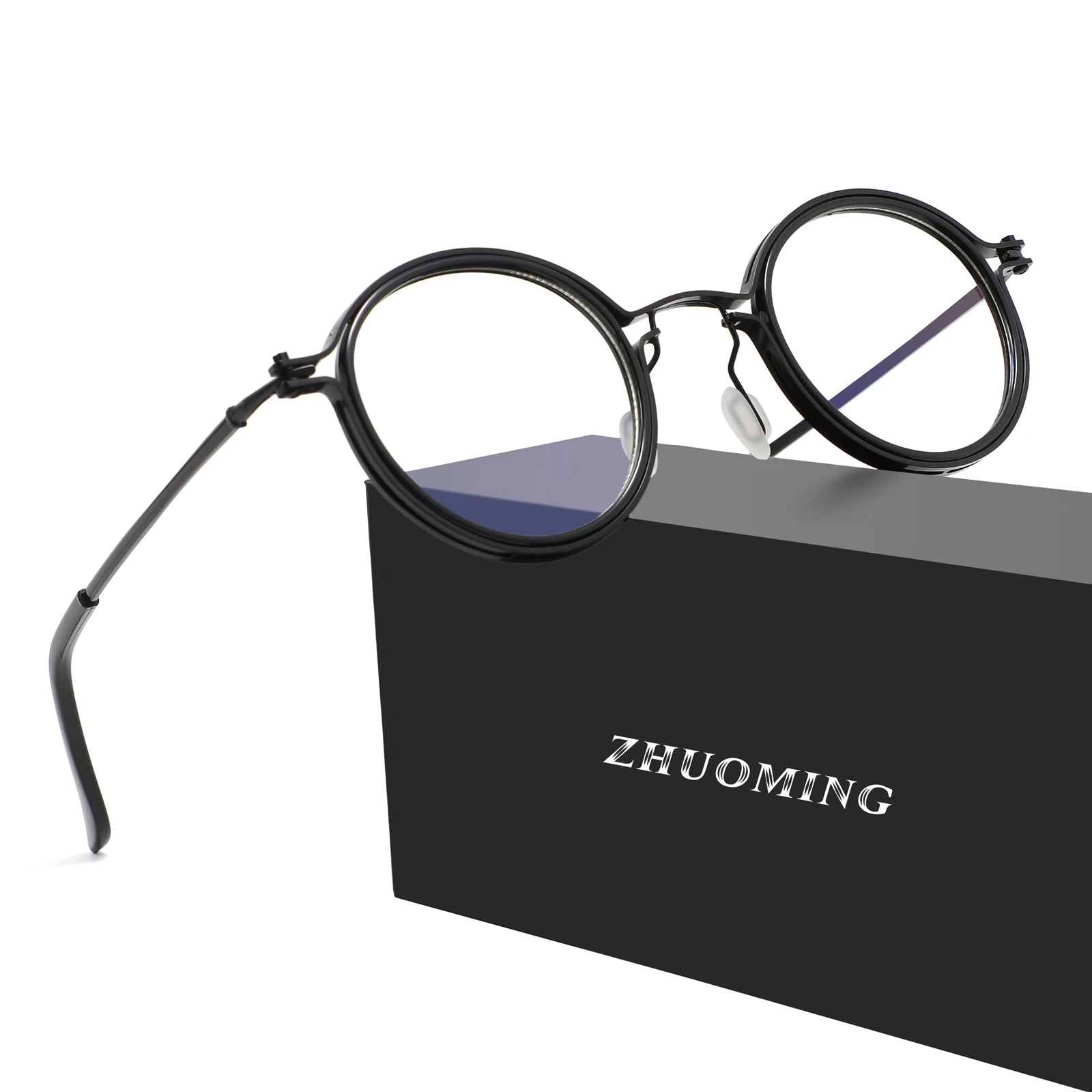 2023 2024 Retro Round Frame Metal Frame Sunglasses Wholesale Custom Logo Fashion Women Man Anti Blue Light Glasses