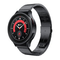 Solid 316L Stainless Steel Watch Band for Samsung Galaxy Watch 5pro 45mm No Gap Curved End with Quick Release Button Metal Band