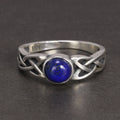 New Arrival 925 Sterling Silver Daylight Ring Vampire Diaries with Natural Lapis Lazuli Elena Gilbert Inspired TV Show Jewelry