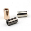 Custom Zinc Alloy Wholesale Cylinder Shape Custom Logo Metal Cord End Stopper for Hoodie Trousers