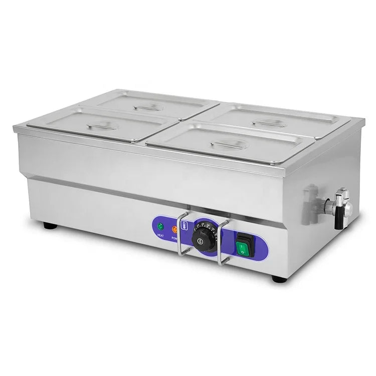 4x1/4 GN Pan Commercial Countertop Buffet Food Warmers