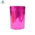 Wholesale Standing Glossy Finish Plastic Packaging Smell Proof Pouch Packaging Bag With Zipper