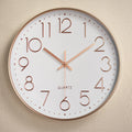 12-inch Modern Round Clock 3D Digital Plastic Wall Clock Living Room Home Wall Decoration Wall Clock Manufacturer Wholesale