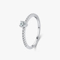 Ailmay 925 Sterling Silver Luxury Water Drop Zirconia Wedding Finger Ring for Women Wedding Engagement Fine Female Jewelry Gift