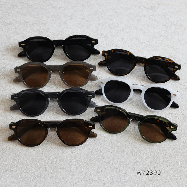2025 Polarized Sun Glasses Woman Luxury Brand Vintage Round TR90 Frame Yellow Night Vision Goggles