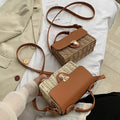 Hot Selling Woven Straw Beach Woman Hand Bags Crossbody Shoulder Ladies Trending Handbags 2025