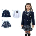 Custom High School Uniform Skirts Sets British School Uniform Design for Girls Boys