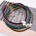 Boho Polymer Clay Necklace Natural Fresh Water Baroque Irregular Pearl Necklace Color Choker Necklace Beach Femme Jewelry Gift
