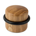 Wood Cylindrical Floor Mount Door Stop Bumper TPR Wooden Door Stopper for Furniture Protection Mute Silent Block