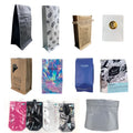 Biodegradable Friendly Sealing Bag Stand up Food Packaging Custom Kraft Paper Bags With Zipper