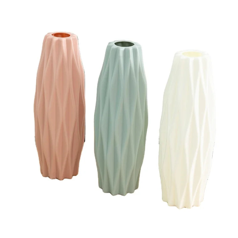 Simple Decorative Vase Home Living Room Dining Table Decoration Flower Arrangement Props Factory Wholesale Plastic Vase