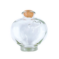 Love Shaped Glass Storage Jar with Cork Stopper 70ml/150ml/300ml Handcrafted Gift & Craft Packaging with Free Sample