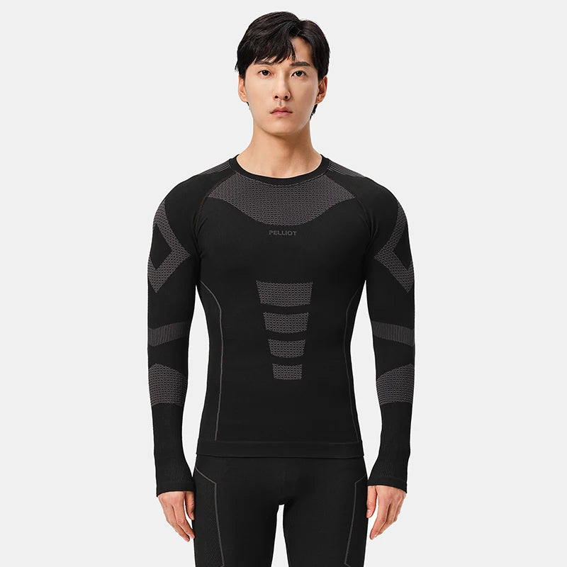 For Pelliot New Outdoor Sportswear Men's & Women's High Elastic Breathable & Antibacterial Underwear Set Functional Base Layer