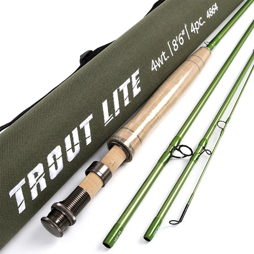 Newbility 9' 8'6'' 7'6''  40T Carbon Cork Handle Trout Lite Rod Fly Fishing Rod